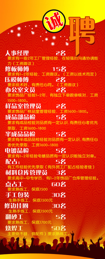 招聘易拉宝设计